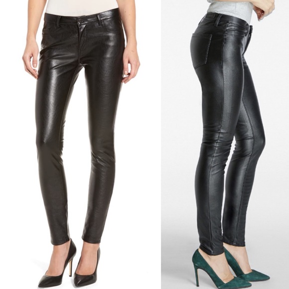 Blank NYC Denim - BLANK-NYC Faux Leather Skinny Mid Rise Jeans